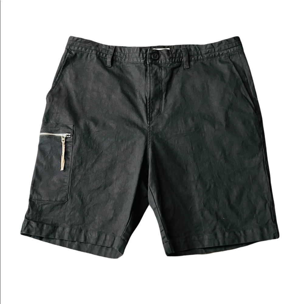FIVE FOUR MENS BLACK CASUAL SHORTS SIZE 38